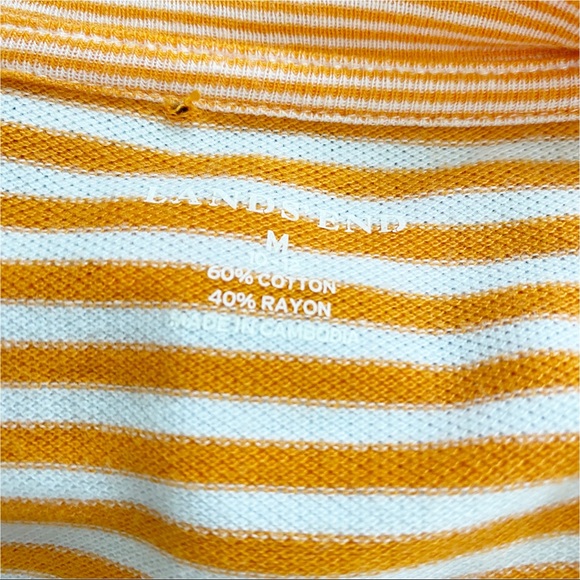 💋3/$20💋 Lands’ End Striped Cardigan Orange White Stripe Knit Sweater Cardigan - Picture 6 of 6